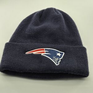 New England Patriots NFL Team Apparel Knit Flying Elvis Hat OS